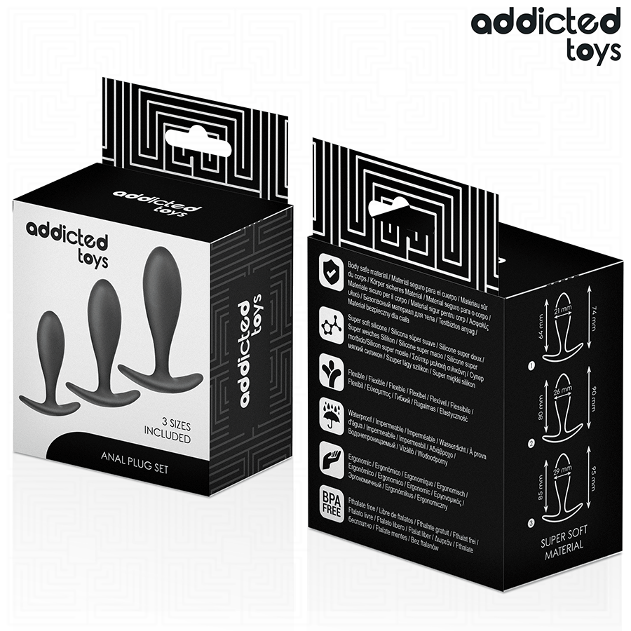ADDICTED TOYS - SET OF 3 ANAL PLUG MODEL 2