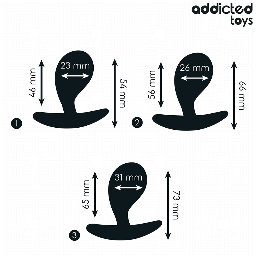 ADDICTED TOYS - SET OF 3 ANAL PLUG MODEL 3