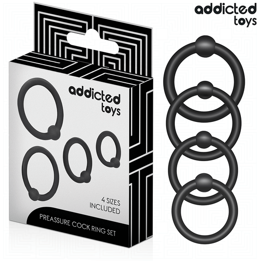 ADDICTED TOYS - SET OF SILICONE PRESS-ON RINGS