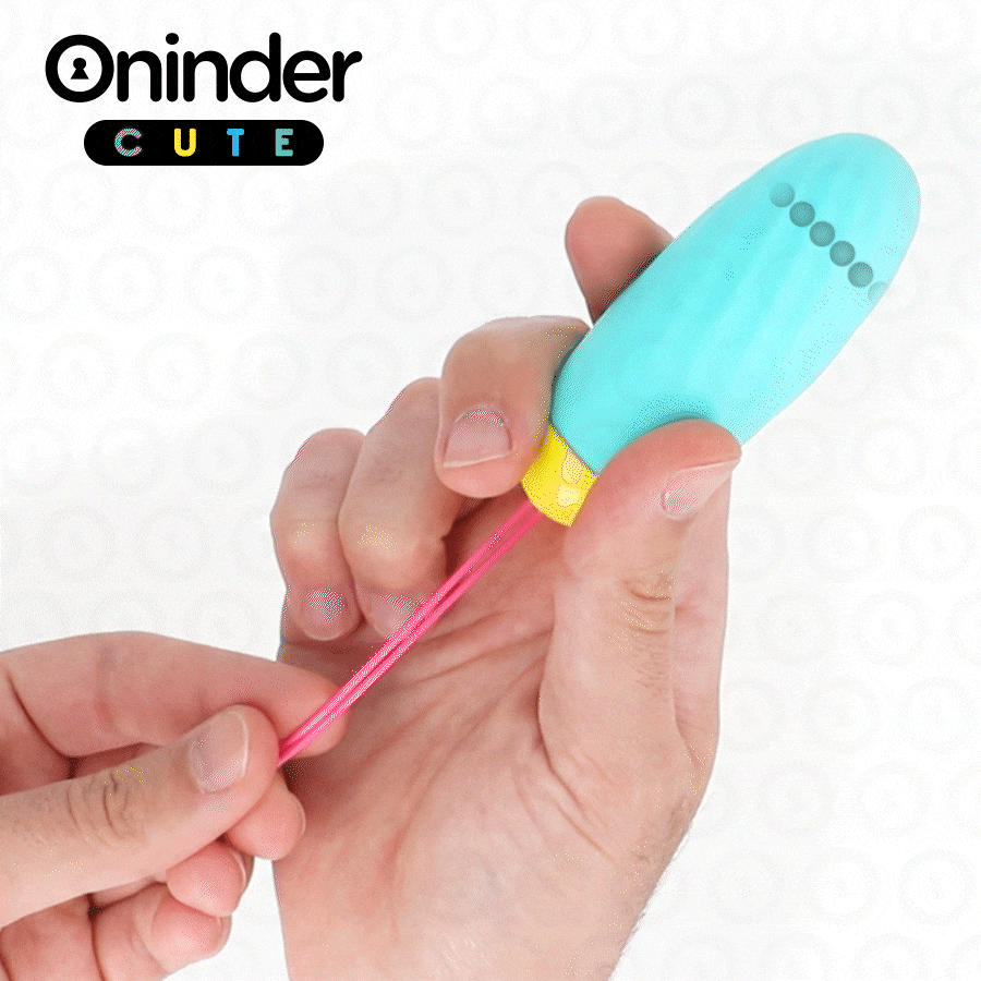 ONINDER CUTE - VIBRATING AND ROTATING SILICONE EGG WITH GEMSTONE - FREE WORLDWIDE APPLICATION