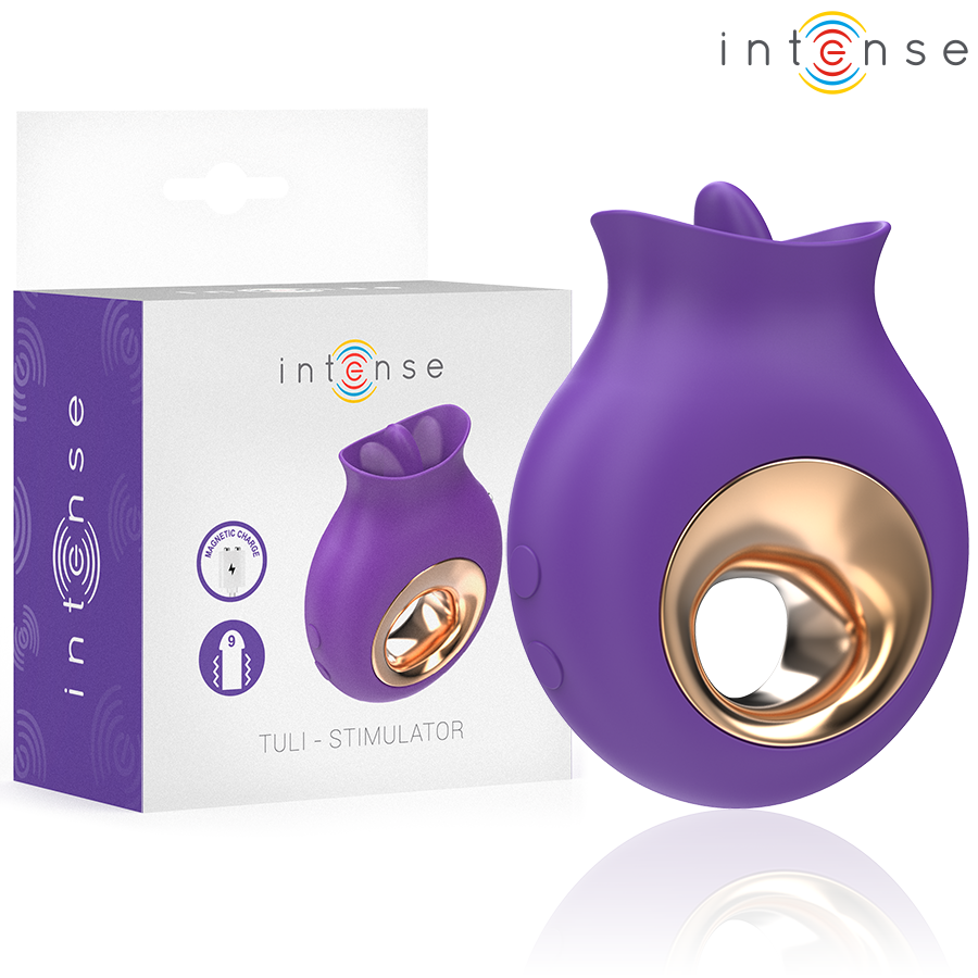 INTENSE - TULI STIMULATEUR CLITORIS 9 VIBRATIONS & 9 OSCILLATIONS VIOLET