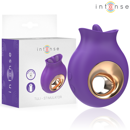 INTENSE - TULI STIMULATEUR CLITORIS 9 VIBRATIONS & 9 OSCILLATIONS VIOLET