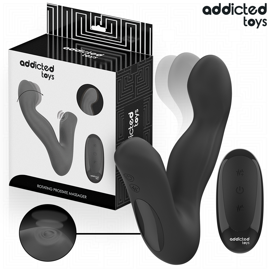 ADDICTED TOYS - OSCILLATING PROSTATE MASSAGER WITH PULSE MODE AND REMOTE CONTROL