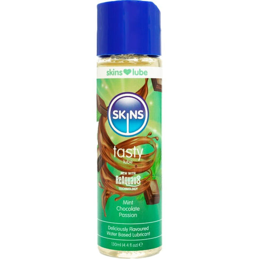 SKINS - LUBRIFIANT À BASE D'EAU DÉLICIEUX MENTHE ET CHOCOLAT 130 ML
