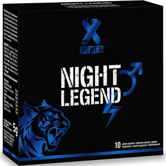 XPOWER - NIGHT LEGEND FAST-ACTING STIMULANT FOR ERECTION AND PERFORMANCE 10 CAPSULES