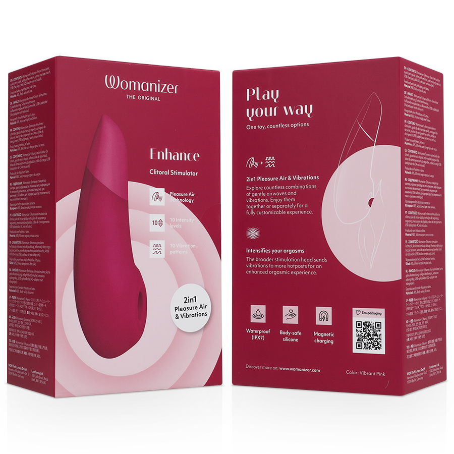 WOMANIZER - STIMULATEUR CLITORIAL AMÉLIORANT ROSE VIBRANT