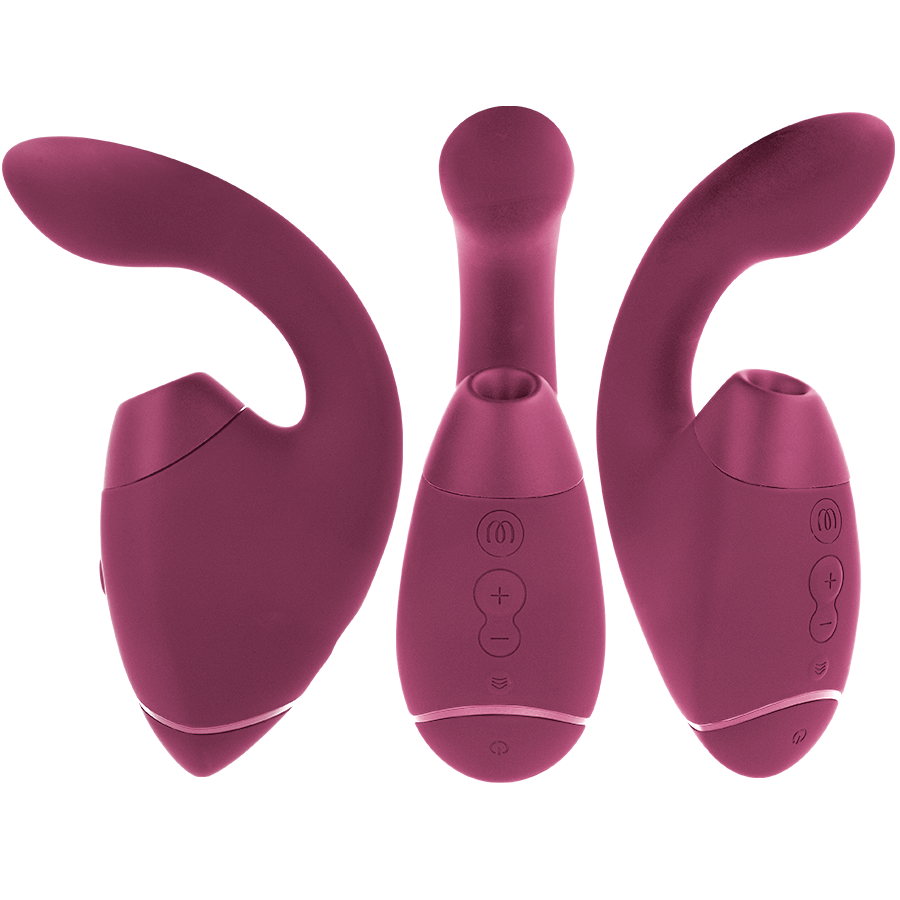 WOMANIZER - DUO NEXT CLITORAL AND G-SPOT STIMULATOR DOUBLE ROSE FOUNDATION