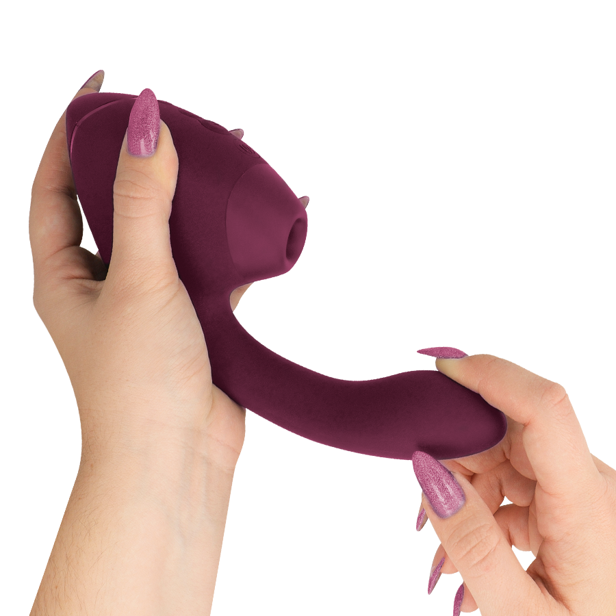 WOMANIZER - DUO NEXT CLITORAL AND G-SPOT STIMULATOR DOUBLE ROSE FOUNDATION