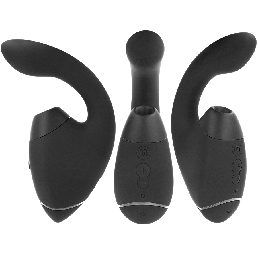 WOMANIZER - DUO NEXT DOUBLE BLACK CLITORAL AND G-SPOT STIMULATOR