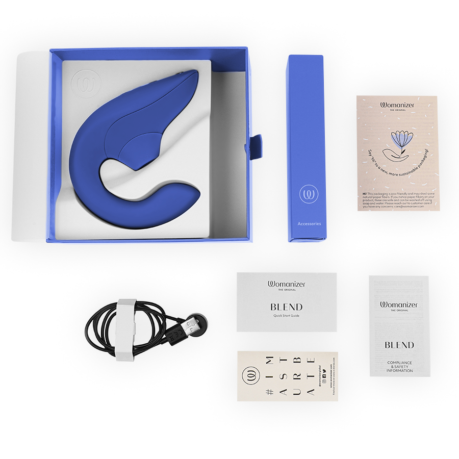 WOMANIZER - BLUE VIBRATING STIMULATOR