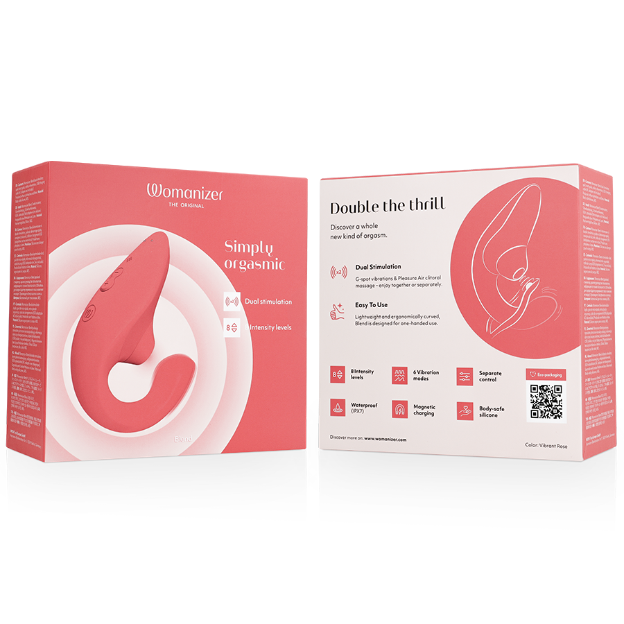 WOMANIZER - VIBRATEUR STIMULATEUR BLEND RABBIT ROSE VIBRANTE