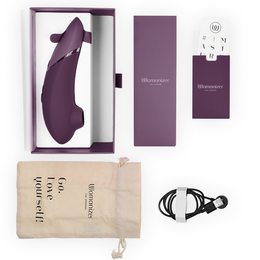 WOMANIZER - STIMULATEUR CLITORIAL SUIVANT VIOLET FONCÉ