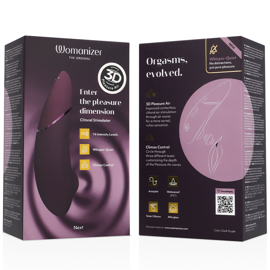 WOMANIZER - STIMULATEUR CLITORIAL SUIVANT VIOLET FONCÉ