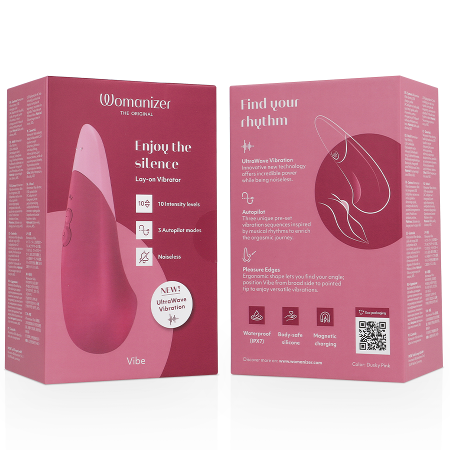WOMANIZER - VIBRATEUR SILENCIEUX VIBE LAY-ON ROSE FOYER