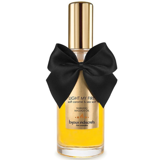 BIJOUX - HEAT EFFECT MASSAGE OIL WITH CARAMEL FLAVOR
