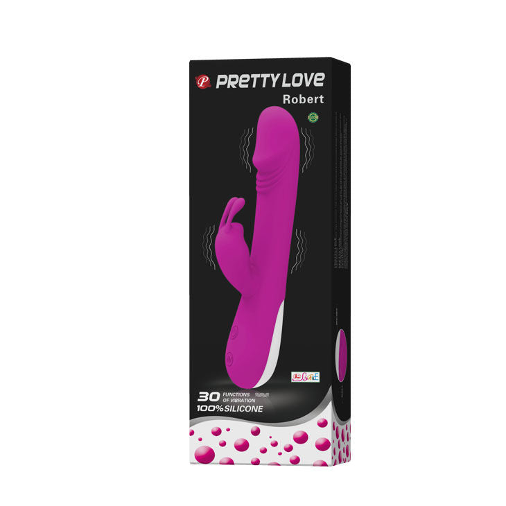 PRETTY LOVE - VIBRADOR DE FLERTE ROBERT COM ESTIMULADOR DE CLITÓRIS
