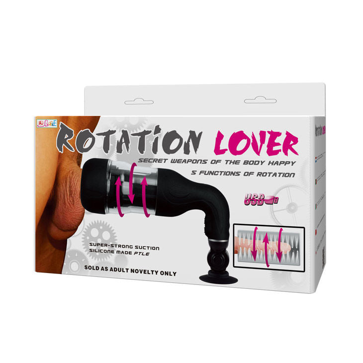 BAILE - MASTURBADOR LOVER COM ROTAÇÃO AUTOMÁTICA E SUPORTE