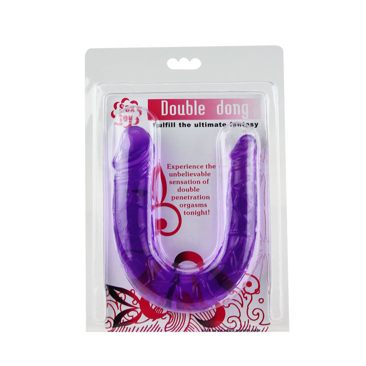 BAILE - DOUBLE FLEXIBLE JELLY DILDO LILAC