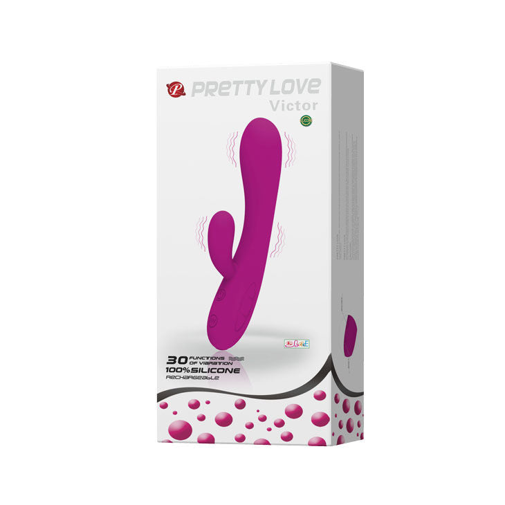 PRETTY LOVE - VIBRADOR INTELIGENTE VICTOR COM ESTIMULADOR DE CLITÓRIS