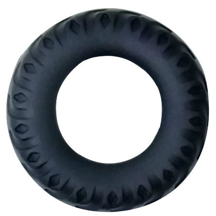 BAILE - ANEL PÊNIS TITAN PRETO VERDE 2 CM 