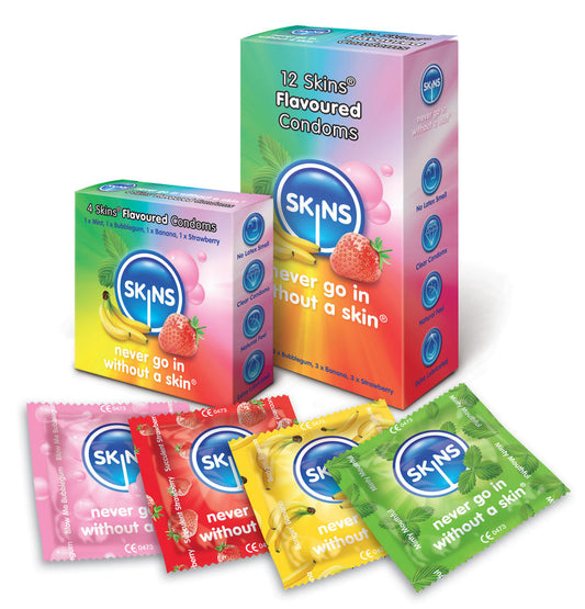 SKINS - CONDOM FLAVORS PACK OF 12