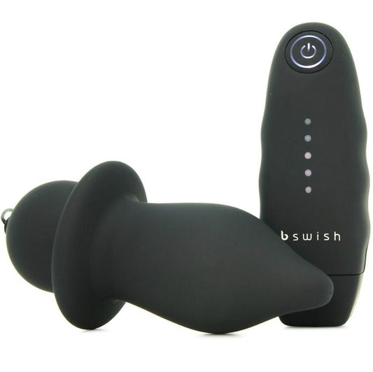 B SWISH - Plugue vibratório preto clássico com enchimento