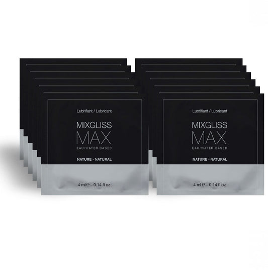MIXGLISS - LUBRIFICANTE DILATADOR ANAL MÁXIMO PACOTE COM 12 DOSES ÚNICAS 4ML