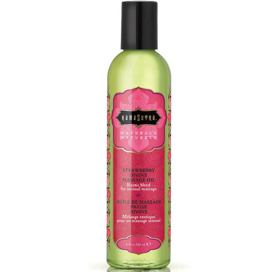KAMASUTRA - DIVINE STRAWBERRY NATURALS MASSAGE OIL 236ML
