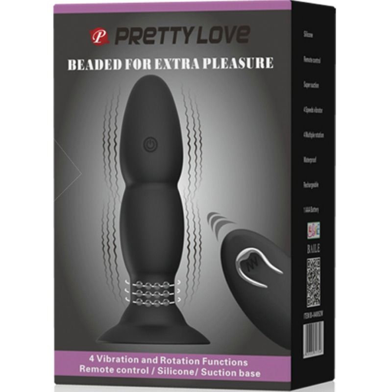PRETTY LOVE - VIBRADOR COM CONTROLE REMOTO E ROTAÇÃO