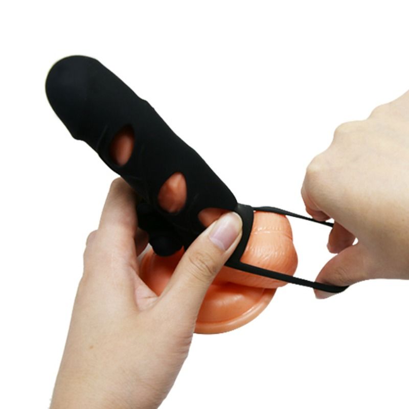PRETTY LOVE - CAPA DE SILICONE COM VIBRAÇÃO 14 CM 1.0