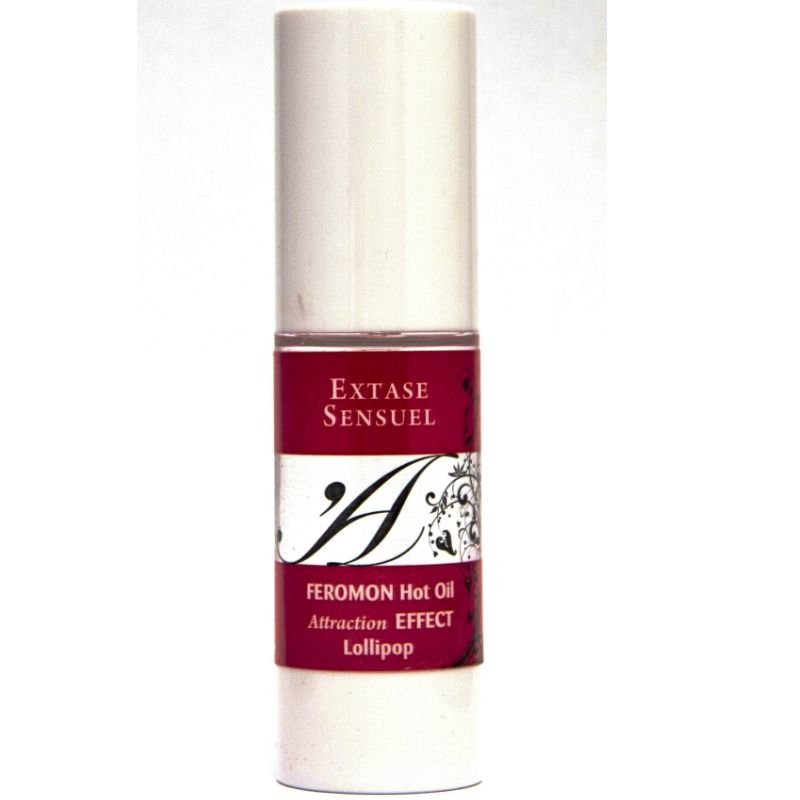 EXTASE SENSUAL - WARMING EFFECT MASSAGE OIL WITH PHEROMONES LOLLIPOPS 30 ML