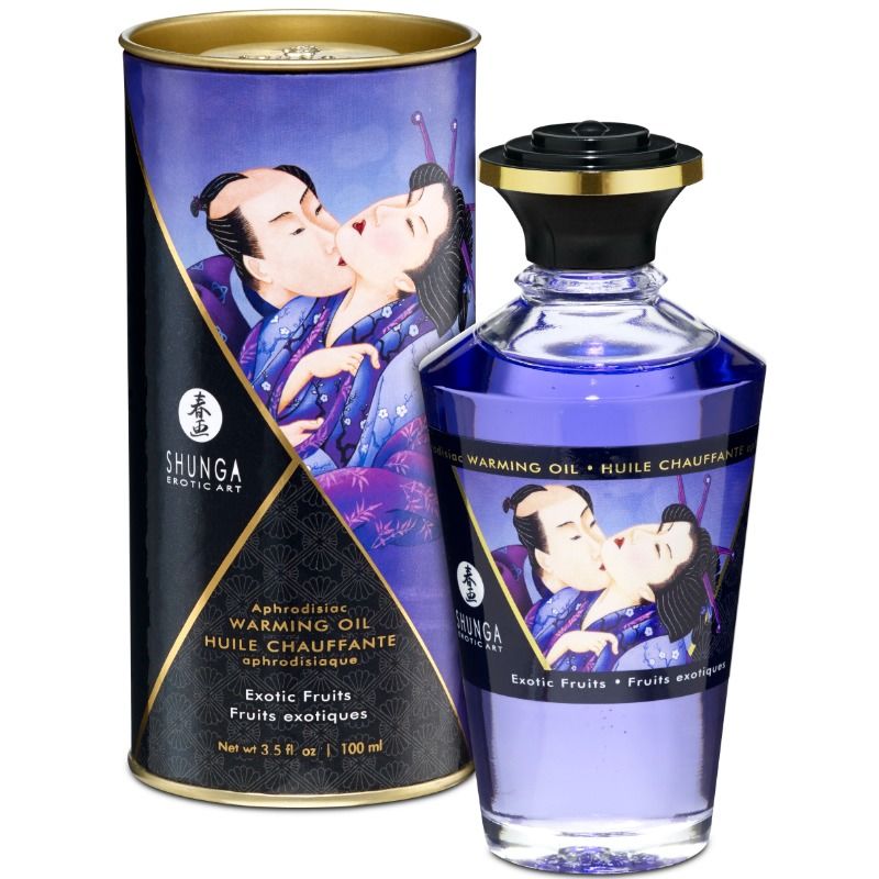 SHUNGA - THERMAL EFFECT MASSAGE OIL EXOTIC FRUIT FLAVOR 100 ML