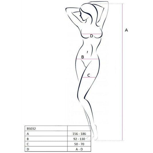 PAIXÃO - MULHER BS032 BODYSTOCKING VERMELHO TAMANHO ÚNICO