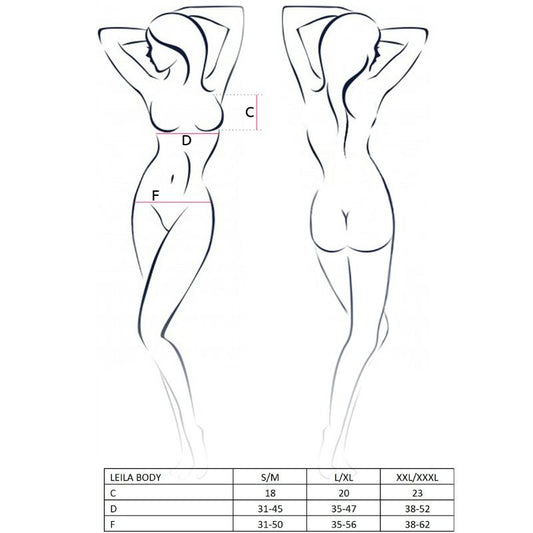 PAIXÃO - MULHER LEILA TEDDY NEGRO TALLA L/XL