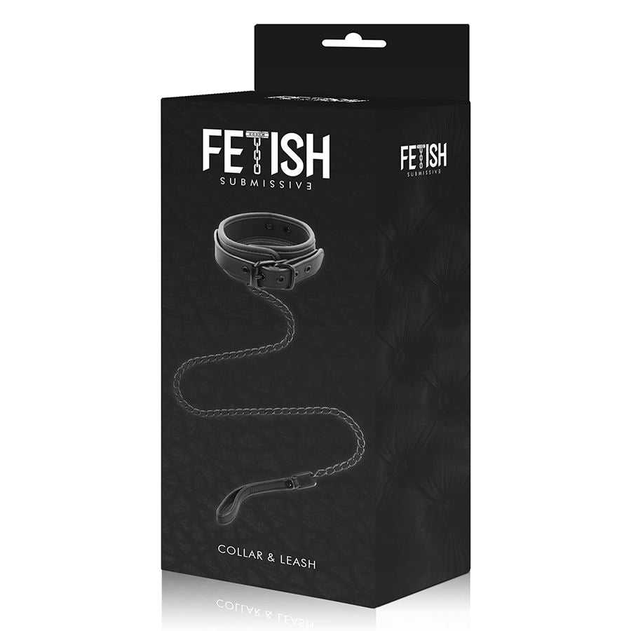 FETISH SUBMISSIVE - CHAIN ​​COLLAR WITH NOPRENE LINED