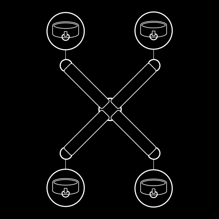 FETISH SUBMISSIVE - VEGAN LEATHER HANDCUFFS UNION