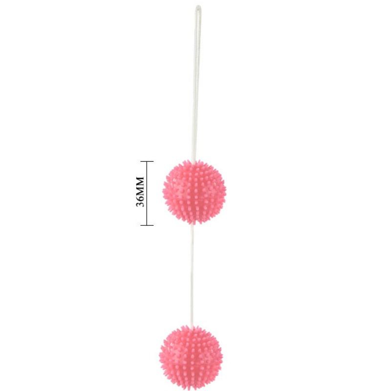 BAILE - BOLAS TEXTURIZADAS ROSA DEEPLY PLEASURE 3,6 CM