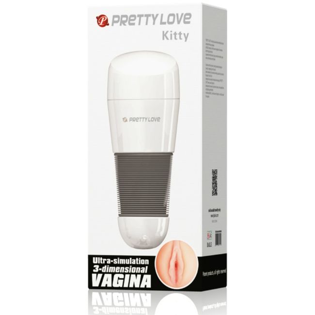 PRETTY LOVE - MASTURBADOR DE VAGINA WHITE KITTY