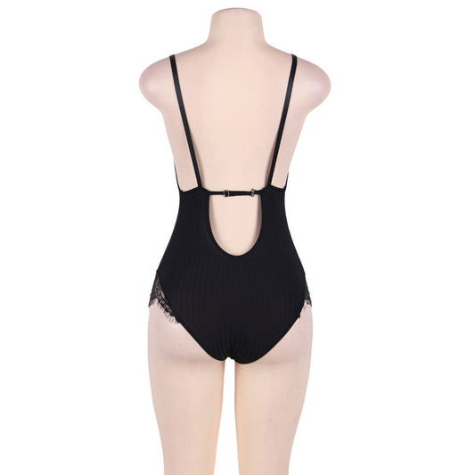 SUBBLIME - QUEEN PLUS TEDDY COM LUZES E FRANJAS PRETAS