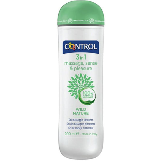 CONTROL - GEL DE MASSAGEM 3 EM 1 WILD NATURE 200 ML