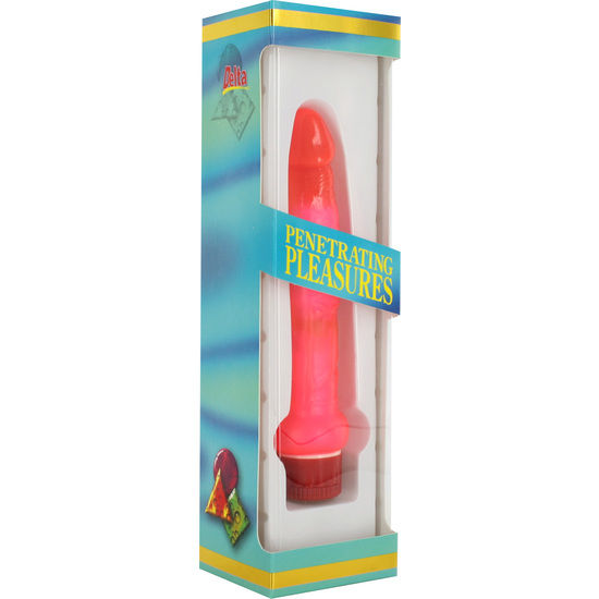 SEVEN CREATIONS - PINK JELLY THIN ANAL VIBRATOR