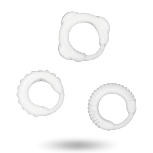 ADDICTED TOYS - CONJUNTO DE ANÉIS C TRANSPARENTES