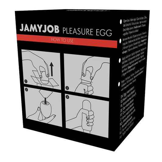 JAMYJOB - MASTURBADOR BLACK EGG VERSÃO DISCRETA