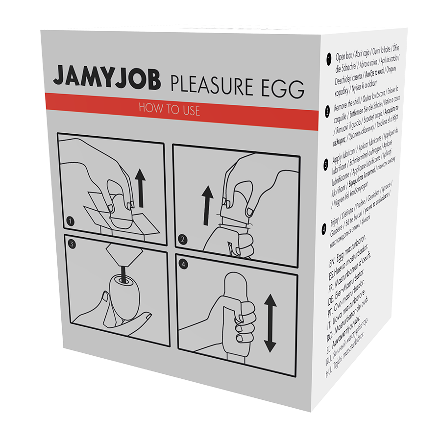 JAMYJOB - EGG MASTURBADOR VERMELHO EDIÇÃO DISCRETA