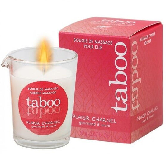 RUF - VELA DE MASSAGEM TABOO PARA O PRAZER CARNAL AROMA DE FLOR DE CACAU