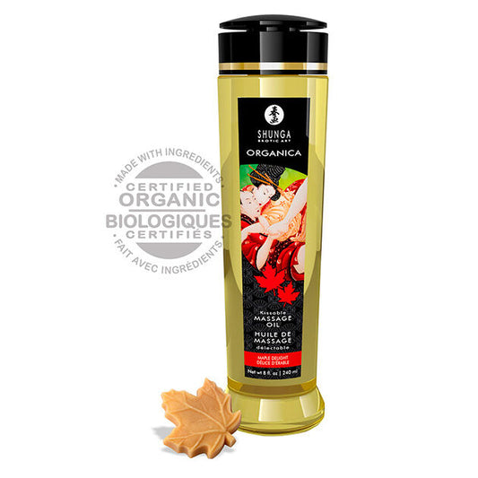SHUNGA - DELICIOUS ORGANIC MAPLE MASSAGE OIL 240 ML