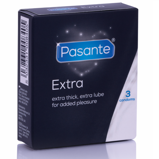 PASANTE - PRESERVATIVOS EXTRA GROSSOS PACOTE COM 3