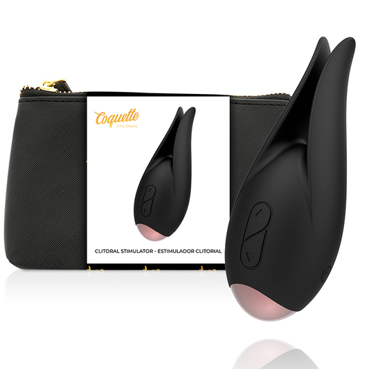 COQUETTE CHIC DESIRE - BLACK / GOLD CLITORIAL STIMULATOR