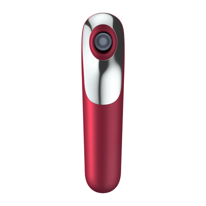 SATISFYER - VIBRADOR DUAL LOVE E SUCÇÃO COM AR PULSADO VERMELHO