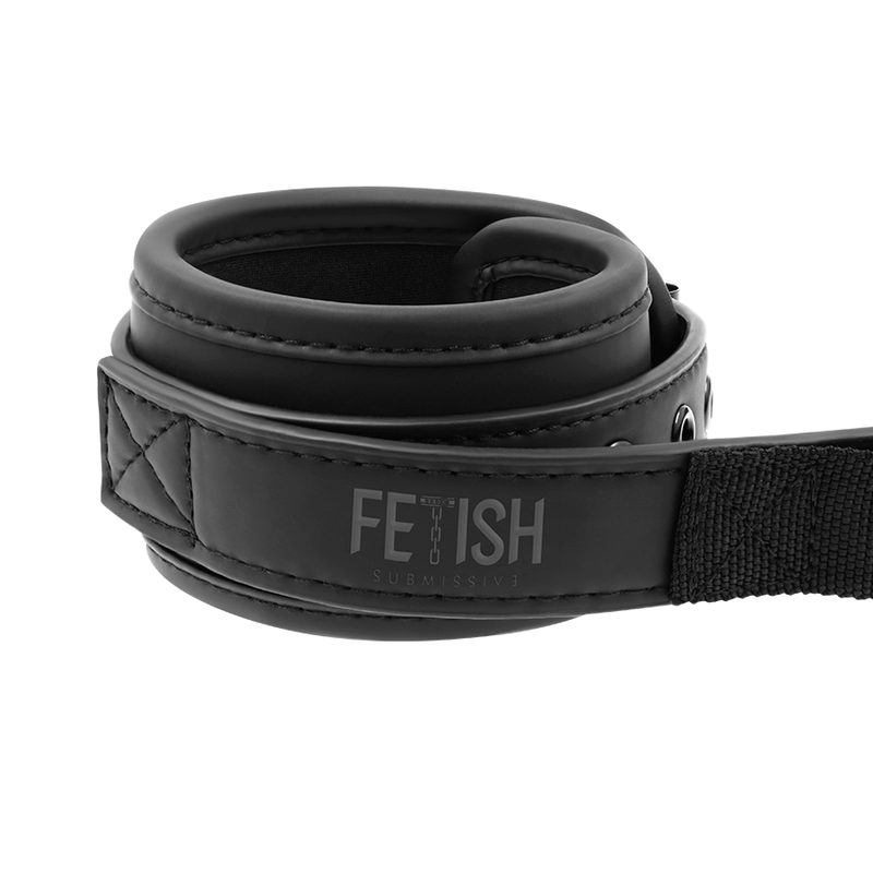 FETISH SUBMISSIVE - NOPRENE LINED HANDCUFFS WITH HANDLE